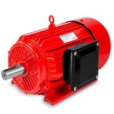 EBERTH Moteur Électrique 400V avec Puissance 5,5 kW, Moteur Triphasé en Aluminium, Vitesse de rotation 2900 tr/min, Intensité 11A