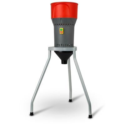 EBERTH Moulin à Céréales Électrique sur Pied, Trémie de Remplissage de 6L, Moteur Électrique de 1000 W, 300kg/h, 5 Tamis inclus