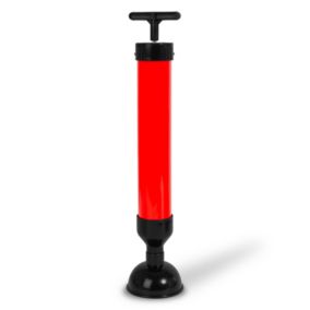 EBERTH Pompe de nettoyage de tuyaux pour un nettoyage efficace des lavabos, douches et baignoires, diamètre de l'embout 90 mm