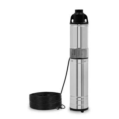 EBERTH Pompe pour puits profond 4" en acier inoxydable, électrique 750 W, diamètre 4 pouces, profondeur de travail max. 15 m