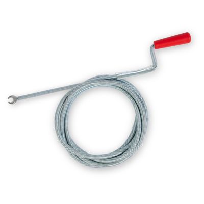 EBERTH Spirale de nettoyage de tuyaux 3m de long et 9mm de diamètre pour tuyaux à partir de 40mm tête en forme de griffe de 20mm