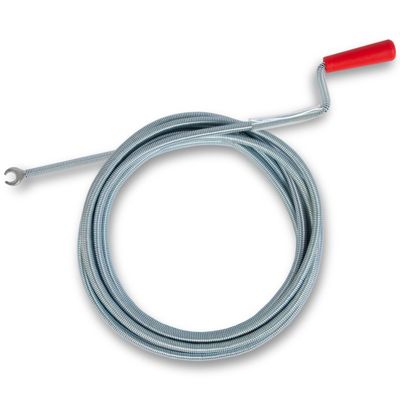 EBERTH Spirale de nettoyage de tuyaux 5m de long et 9mm de diamètre pour tuyaux à partir de 40mm tête en forme de griffe de 20mm