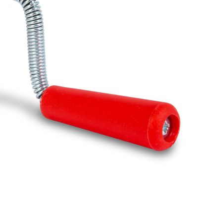 EBERTH Spirale de nettoyage de tuyaux 5m de long et 9mm de diamètre pour tuyaux à partir de 40mm tête en forme de griffe de 20mm