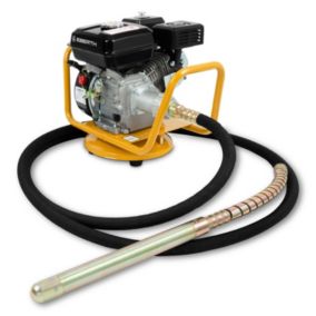 EBERTH Vibreur à béton Essence 4800W, Tête Vibrante en Acier Renforcé 45mm de Diamètre, Longueur de Tuyau 6m, Moteur 4 Temps