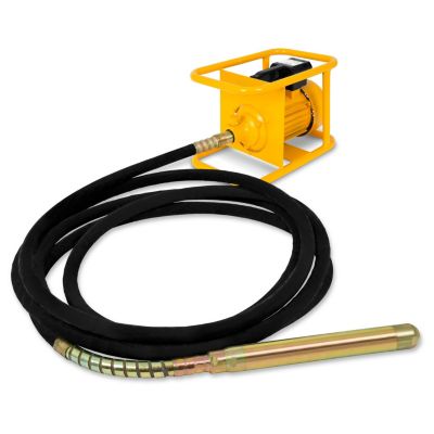 EBERTH Vibreur à béton Électrique 3000W, Tête Vibrante en Acier Renforcé 60mm de Diamètre, Longueur de Tuyau 10m