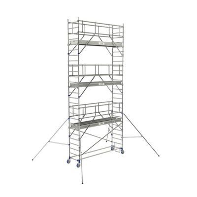 Echafaudage roulant 3 plateaux - Hauteur de travail max 7.85m - 26403860