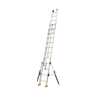 Echelle 2 plans de longueur 6.60m - Pieds stabilisateurs repliables - 2x14 barreaux - 512414