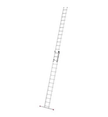 Echelle coulissante à main 2 plans 2x15 échelons en aluminium 7,6m/8,4m Hailo ProfiStep Duo