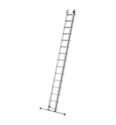 Echelle coulissante à main 2 plans 2x15 échelons en aluminium 7,6m/8,4m Hailo ProfiStep Duo