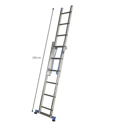 Échelle d'escalier multiposition 2 x 6 marches - 3,3 m