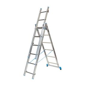 Escabeau bricoleur avec porte outils 6 marches H320 cm