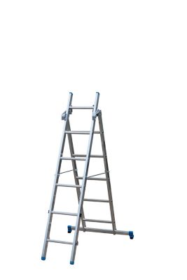 Échelle d'escalier multiposition à plateforme 2 x marches - 3,3 m