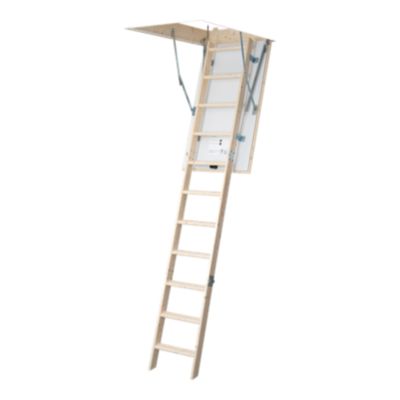 Echelle de grenier escamotable manuelle 57,6 x 117,5 bois