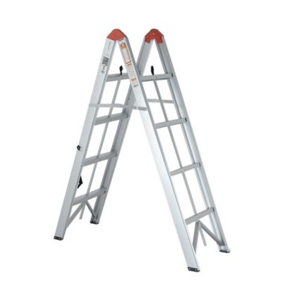 Echelle Double Pliable Et Compacte En Aluminium 4 Marches