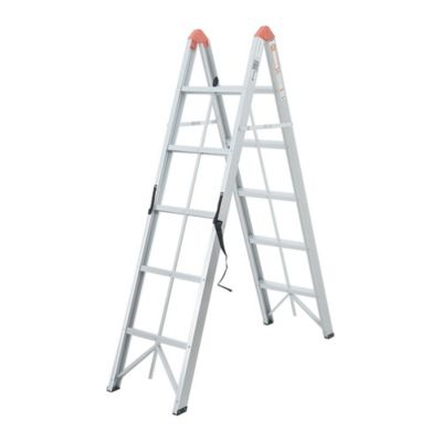 Echelle Double Pliable Et Compacte En Aluminium 5 Marches