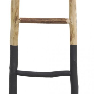 Echelle en bois  et noir  Type: Porte-serviettes
