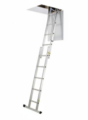 Echelle escamotable 3 plans - Haut. du sol au sol supérieur 3.00m - 9344-001