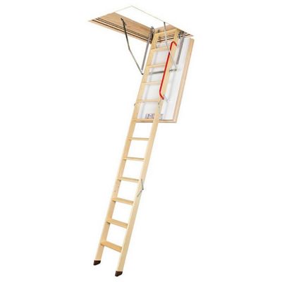 Echelle escamotable bois - Ouverture du plafond de 60 x 130cm - LWT60130-3