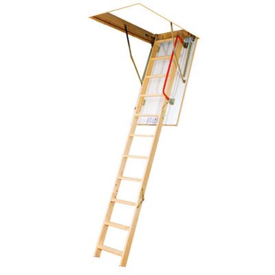 Echelle escamotable bois - Trémie de 70 x 94cm - Hauteur de 2.50 à 2.80m - LWK7094-2