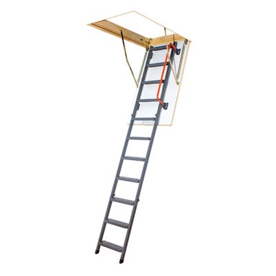 Echelle escamotable en métal - Trémie de 60 x 120cm - Hauteur de 2.20 à 2.80m - LMK60120-2