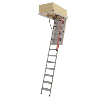 Echelle escamotable en métal - Trémie de 70 x 120cm - Hauteur de 2.33 à 2.80m - LML70120-2