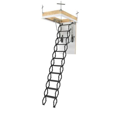 Echelle escamotable en métal - Trémie de 70 x 120cm - Hauteur de 2.80 à 3.00m - LST70120-300