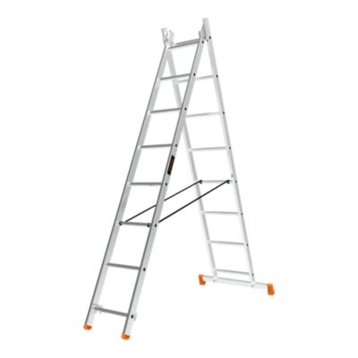 Échelle multiposition 2 éléments Magnusson en aluminium charge maxi 150 kg hauteur maxi 3,4 m