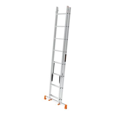Échelle multiposition 2 éléments Magnusson en aluminium charge maxi 150 kg hauteur maxi 3,4 m