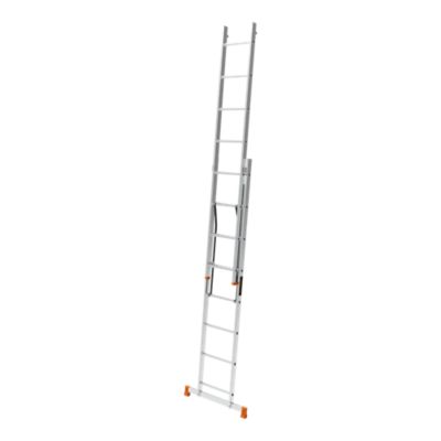 Échelle multiposition 2 éléments Magnusson en aluminium charge maxi 150 kg hauteur maxi 3,4 m