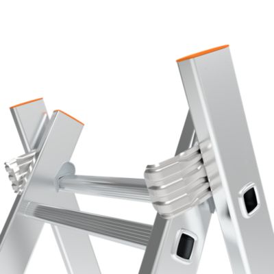 Échelle multiposition 2 éléments Magnusson en aluminium charge maxi 150 kg hauteur maxi 3,4 m
