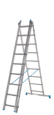 Échelle multiposition 3 x 9 marches - 6 m