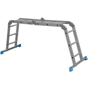 Échelle télescopique (4.6M-8M) multi-usage en aluminium échelles Extension  avec barre stabilisatrice, portable pliable Loft Pliable Outil bricolage  for Climb Home Builders Grenier travail Lieu : : Bricolage