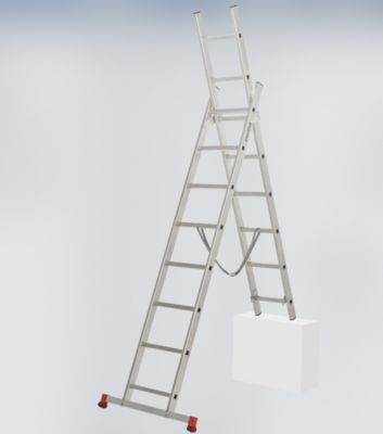 Échelle multiposition Escalux 2 x 8 marches - 3,9 m