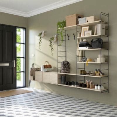 Échelle murale pour rangement modulable ouvert GoodHome Rigga noir H. 171,2 cm