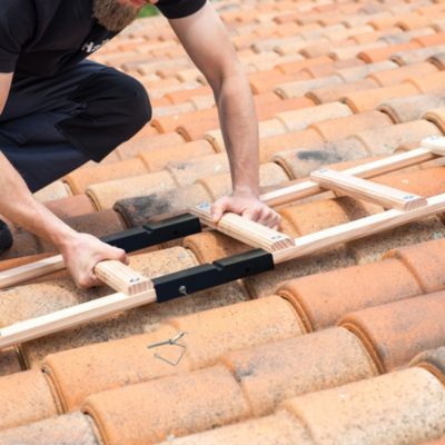 Echelle plate de toit en bois Hailo Safety Roof 5m
