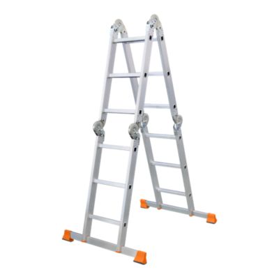 Échelle pliante multiposition 4 éléments Magnusson en aluminium charge maxi 150 kg hauteur maxi 3,17 m