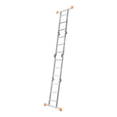 Échelle pliante multiposition 4 éléments Magnusson en aluminium charge maxi 150 kg hauteur maxi 3,17 m