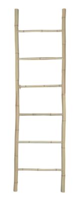 Echelle porte-serviettes en bambou, 6 niveaux, l.50 x H.190 cm, Equipstore Création