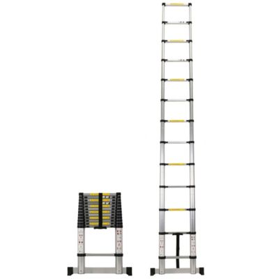 Echelle télescopique en aluminium - 3.80 mètres - GT MARKET
