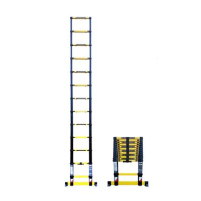 Echelle télescopique Woerther 3m80 avec barre stabilisatrice