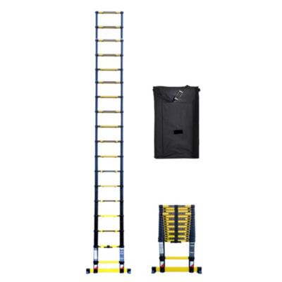 Echelle télescopique Woerther 5m20 avec barre stabilisatrice + Housse