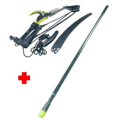 Ecimeuse en acier carbone et téflon avec manche télescopique