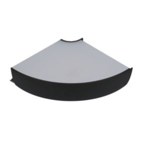 Éclairage d'angle sous meuble LED intégré 240lm 3W IP20 blanc chaud et blanc neutre GoodHome noir L.11 x H.4,7 x P.12 cm