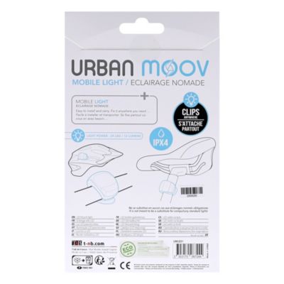 Éclairage vélo LED blanche Urban Moov