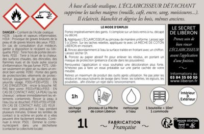 Eclaircisseur détachant Libéron 0,5L