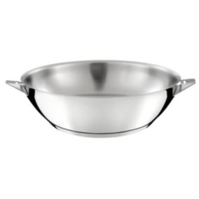 Eclipse - Wok en acier inoxydable diamètre 28 cm