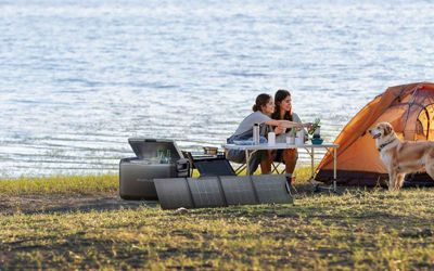 EcoFlow GLACIER Classic - Glacière Électrique 55 L, Double Zone, Batterie Amovible
