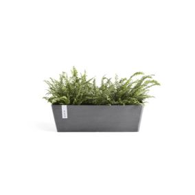 ECOPOTS Pot Rectangulaire Bruges 45 Gris - 45 x 17 x H. 17 cm - 9,7 L