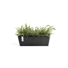 ECOPOTS Pot Rectangulaire Bruges 45 Gris Foncé - 45 x 17 x H. 17 cm - 9,7 L