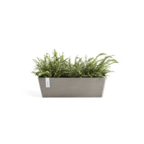 ECOPOTS Pot Rectangulaire Bruges 45 Taupe - 45 x 17 x H. 17 cm - 9,7 L